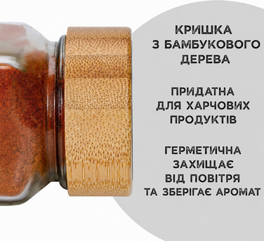 Набір скляних квадратних баночок для спецій Deco haus, 12 шт, герметичні, з етикетками та дозаторами — контейнери для зберігання спецій