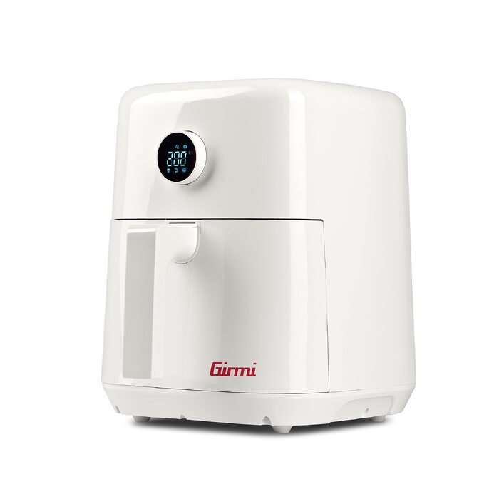 Аерофритюрниця Girmi FG86 Ecofrit Easy на 5 літрів, 1400 Вт, 6 програм, дисплей з поворотним регулятором, таймер, книга рецептів