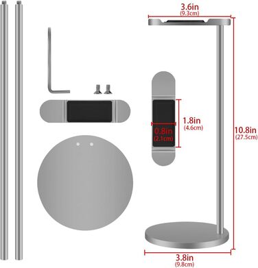 Підставка для навушників Geekria, сумісна з Bose QC25/QC35, Sony WH-1000XM4/WH-1000XM3, ATH, AKG, JBL, тримач для гарнітури, сірий