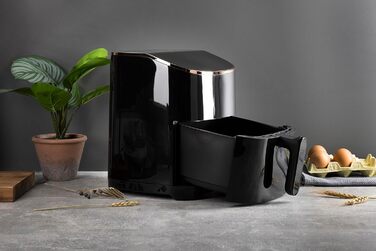 Аерофритюрниця BERGNER Copper 4,8 л, 1300 Вт, антипригарна, таймер, регулювання температури, знімний кошик, мідна