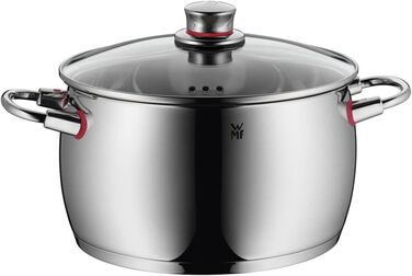 Набір каструль WMF Quality One 4 предмети, індукція, нержавіюча сталь, з кришками, без покриття, паровий отвір