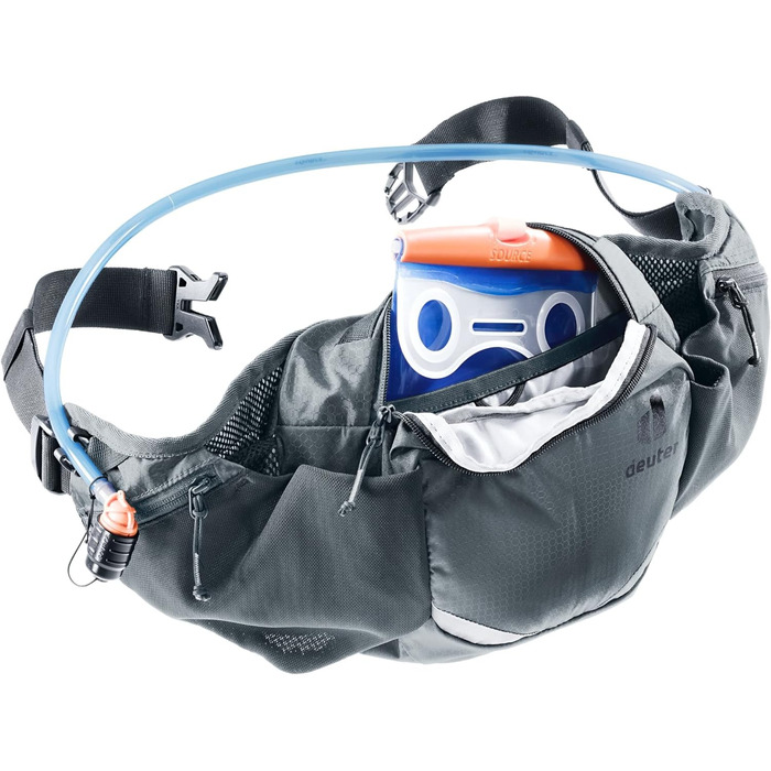 Поясна велосипедна сумка Deuter Pulse 3, 3 л, графітова