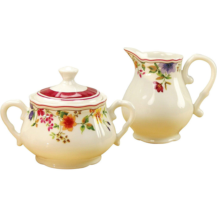 Набір посуду Creatable Cornwall Garden 16145 молочник і цукорниця 2 шт бежевий