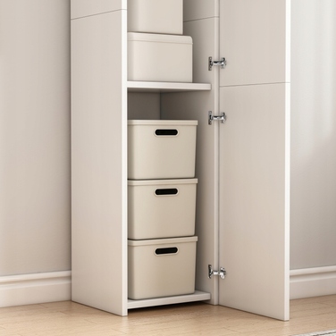 Стелаж MuvuHome, 30 x 170 x 30 см, білий