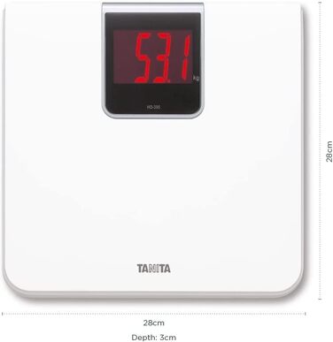 Цифрова вага TANITA HD-395 Classic, біла, для людей