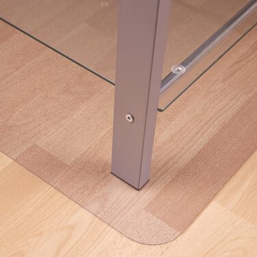 Прозорий захисний килимок Floortex Cleartex Advantagemat із фталатвільного вінілу для твердих підлог і килимової плитки, 120x90 см, прямокутний