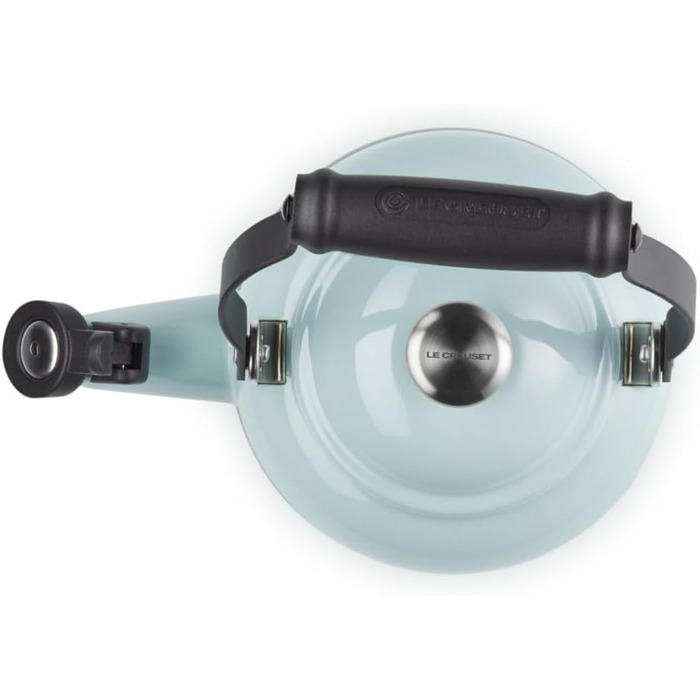 Емальований чайник Le Creuset Halber зі сталі з металевим фінішем, 1.25 л, колір «Морська сіль»