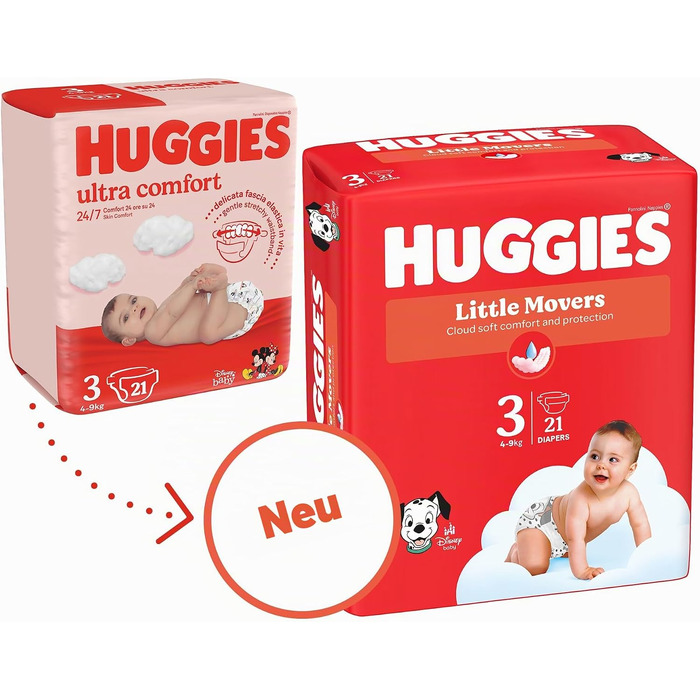 Підгузки-трусики Huggies Ultra Comfort, розмір 3 (6-11 кг), 88 шт.