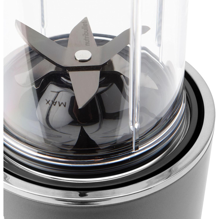 Nutribullet персональний блендер 1000 Вт, тиха робота, 900 мл Tritan Renew, сенсорне керування, темно-сірий, EU версія