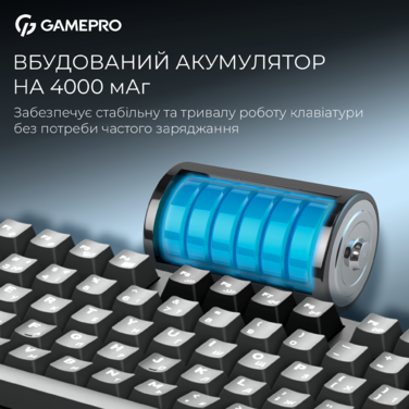 Бездротова механічна клавіатура GamePro Asgard Ragnar (MK285BK)