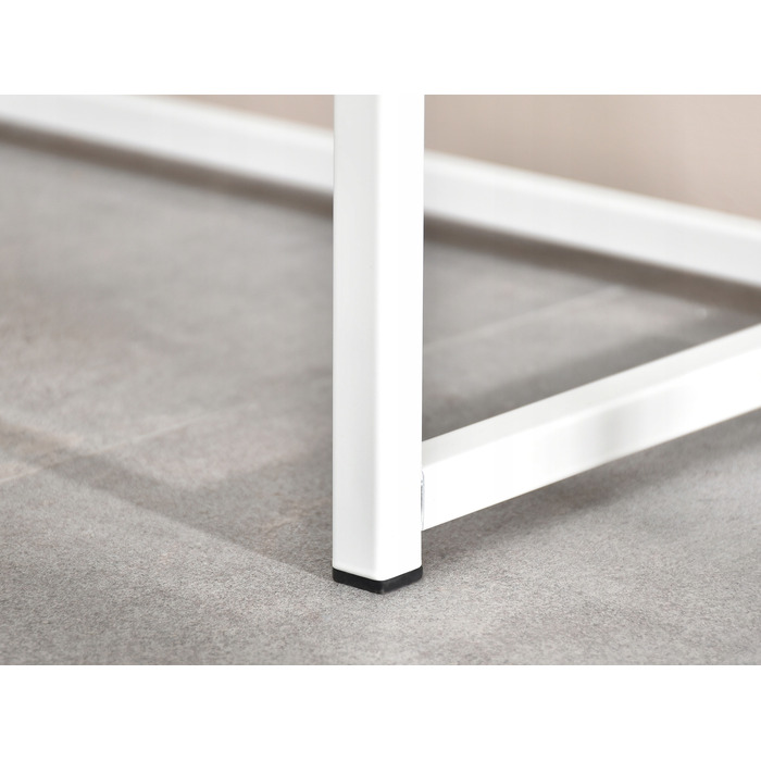 Консоль Mebel-Partner, білий матовий, 80 x 76,5 x 28 см