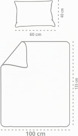 Всесезонна ковдра-стьобанка біла (набір: 135x100 см та 60x40 см), тепла ковдра для сну