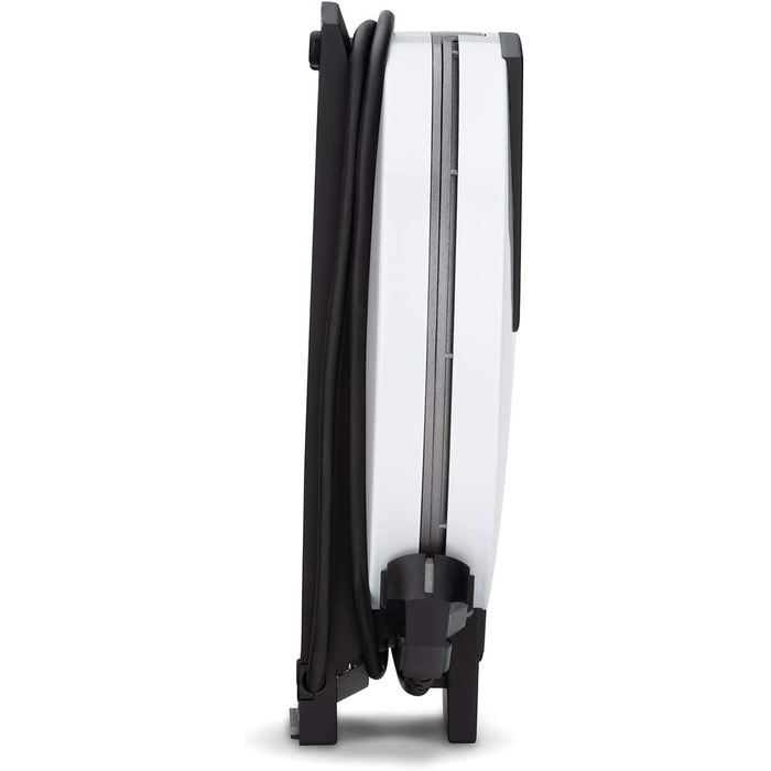 Вафельниця Cloer 1200 Вт для класичних вафель XXL, діаметр 19,5 см, сталева, біла, без сигналу