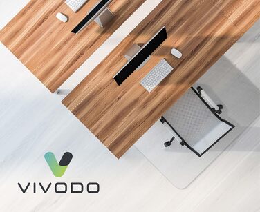 Vivodo килимок для захисту підлоги 90x120 см для твердих підлог, вироблено в Німеччині