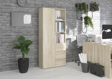 Стелаж Framire 80 x 180 x 30 см, дуб сонома