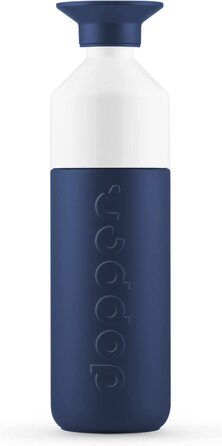 Термос Dopper Insulated Breaker Blue 580 мл – термочашка з нержавіючої сталі, для кави, чаю, подвійні стінки, не протікає, зберігає холод до 24 годин, тепло до 9 годин