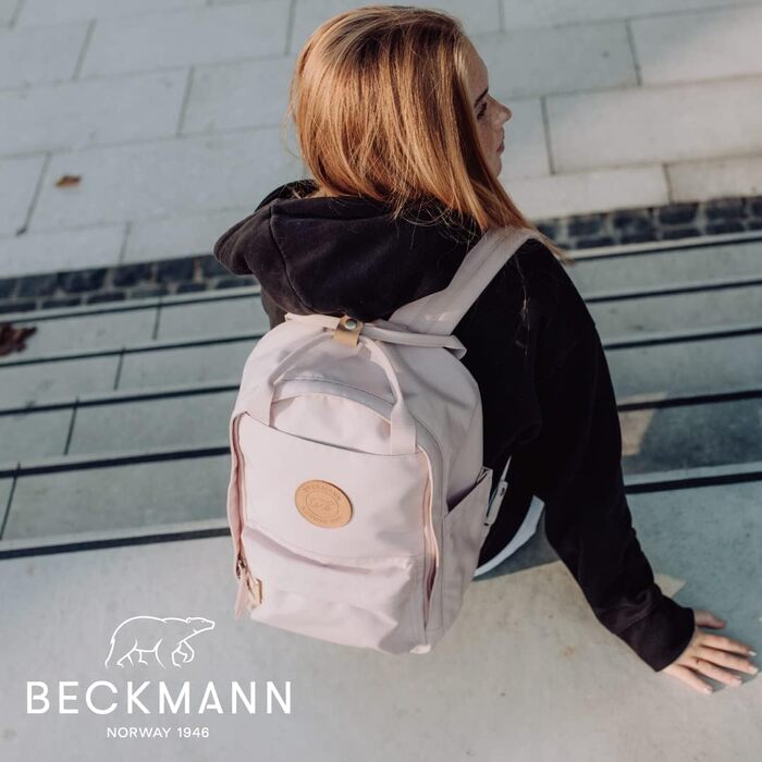 Рюкзак BECKMANN NORWAY City Light рожевий, міський стиль, легкий