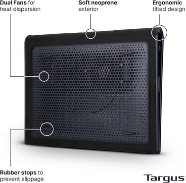 Охолоджуюча підставка для ноутбука Targus AWE55GL LapChill Mat, для ноутбуків 15-17 дюймів