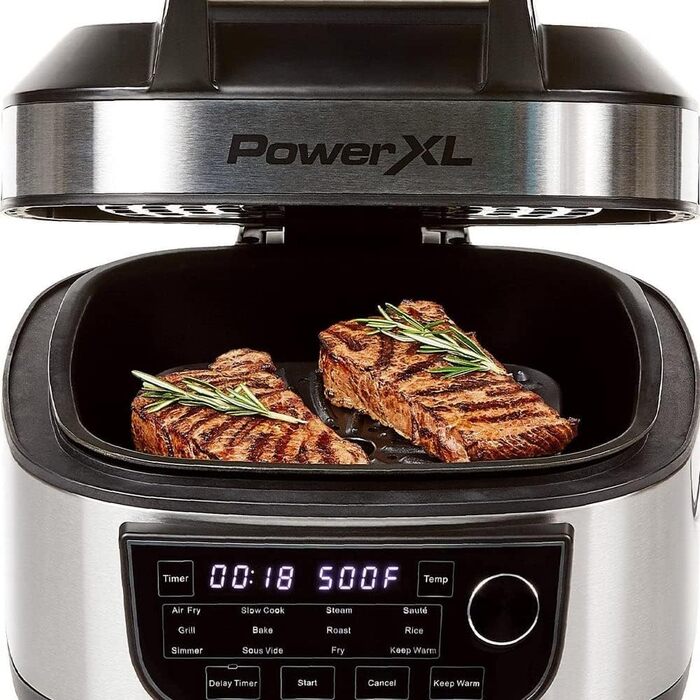 Мультиварка PowerXL 12-в-1, аерофритюрниця, духовка, рисоварка, 5,7 л, енергозбереження, 12 програм