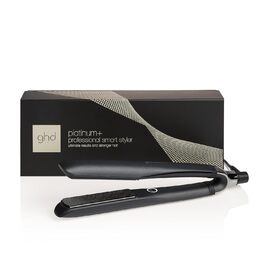 Професійний випрямляч для волосся ghd platinum+ чорний з інтелектуальною Ultra-Zone технологією, оптимальна температура 185°C, захист кольору, мінімум ламкості, максимальний блиск, нова упаковка