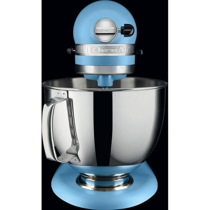 Кухонна машина KitchenAid Artisan — планетарний міксер з чашами з нержавіючої сталі 4.8 л та набором аксесуарів (5 шт), Vintage Blue