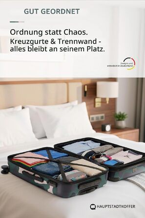 Валіза Hauptstadtkoffer Spree L (75 см) з твердим корпусом, об'ємом 119 л, функцією розширення, TSA-замком та цифровим біркою, камуфляж