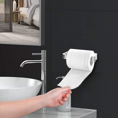 Тримач для туалетного паперу Ecooe настінний, мідний, хромований, антикорозійний, для ванної кімнати та кухні, преміум-якість