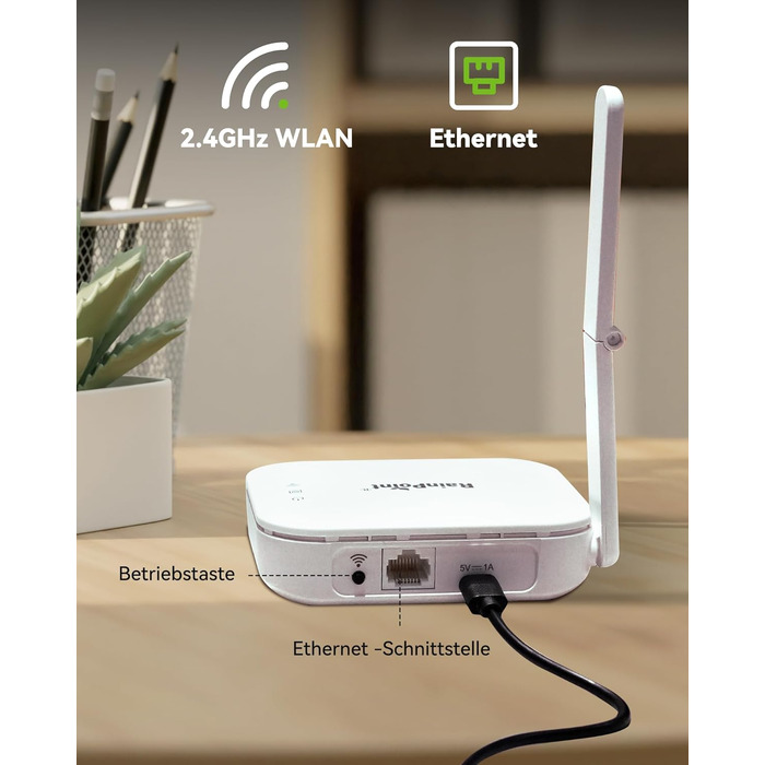 Таймер для поливу RainPoint WiFi з латунними фітингами, 1 зона, смарт-контролер, керування через APP/голосові команди, автоматичний полив саду та газону, 6 програм