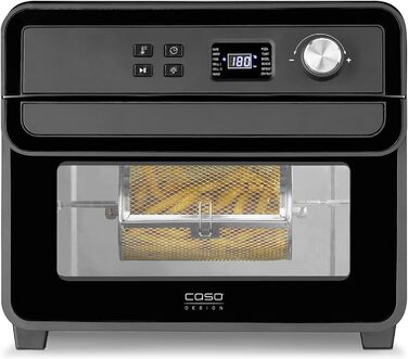 Фритюрниця CASO AirFry Chef 1700 з конвекцією, 1700 Вт, 3 рівні, температура 40-230°C, чорна, без попереднього розігріву