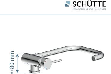 Змішувач кухонний SCHÜTTE 24550 WINDOW для мийки, поворотний 360°, хром