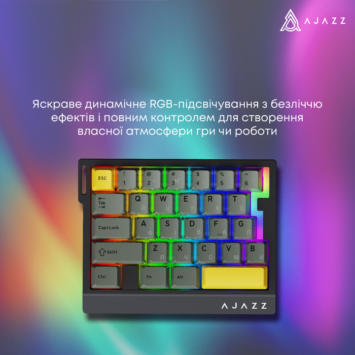 Дротова магнітна клавіатура Ajazz AK029 Ice lsland Magnetic Switch (AK029-I-WB)