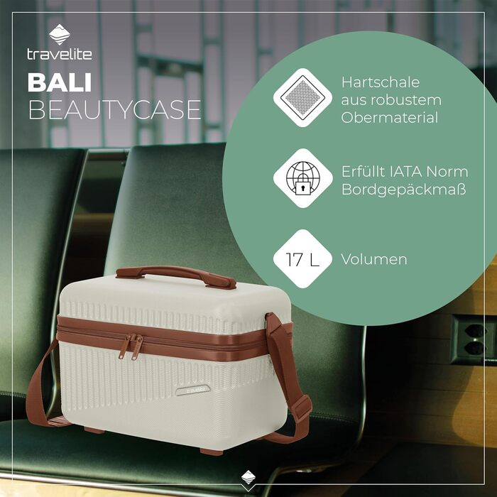 Набір валіз Travelite Bali 3 шт. (L/M/S) з ABS-пластику, зелений: міцні валізи з TSA-замком
