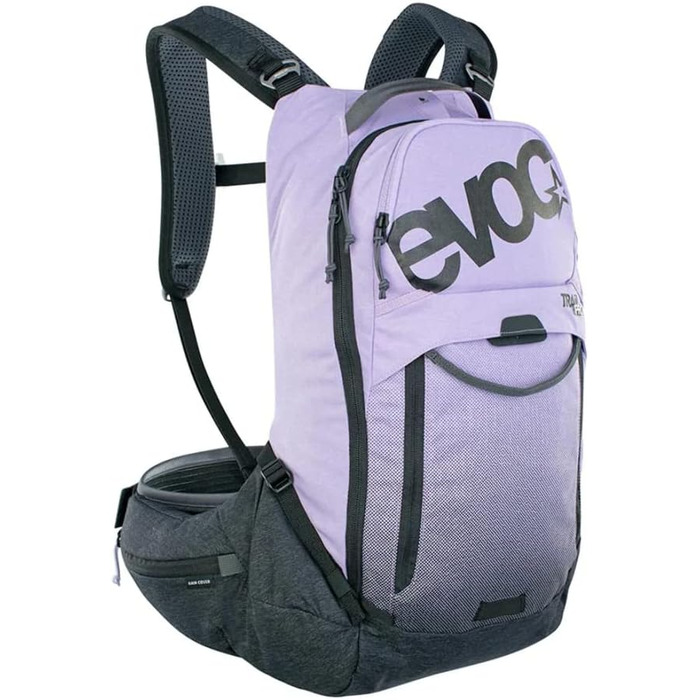 Рюкзак EVOC TRAIL PRO 16 л з захистом спини LITESHIELD PLUS, для трейлрайдингу та гонок, розмір L/XL, багатобарвний, з широкими поясними лямками та відсіком для питної системи 3 л, надлегкий