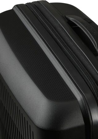 Валіза American Tourister Aerostep Spinner S, розширювана, 55 см, 36/40 л, чорна, ручна поклажа