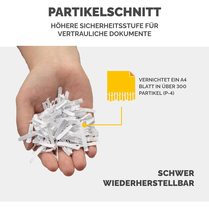 Fellowes Aktenvernichter High Security P5: Шредер для офісу, Microcut, 30л кошик, 2000 частинок/лист
