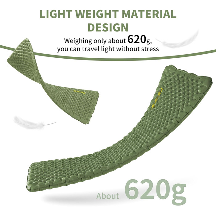 Самонадувний кемпінговий килимок Naturehike Thermal Serie 4.6R Ultralight для зими (до -15°C), прямокутний, 186x58 см