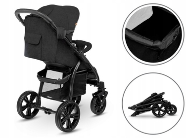 Дитячий прогулянковий візок Lionelo LO-ANNET PLUS BLACK CARBON
