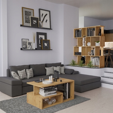 Стелаж TopEshop 59,5 x 140 x 30 см, дуб артизан