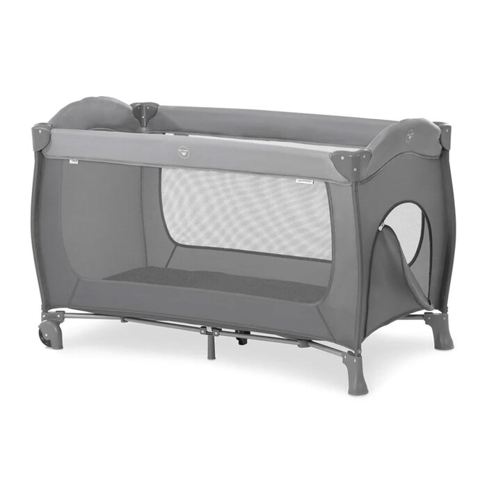 Дитяче дорожнє ліжечко Hauck Sleep N Play Go Plus з колесами, для немовлят та малюків до 15 кг, з чохлом для транспортування, складане, бежеве