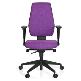 Офісне крісло / поворотне крісло PRO-TEC 500 Тканина темно-сірий/фіолетовий hjh OFFICE
