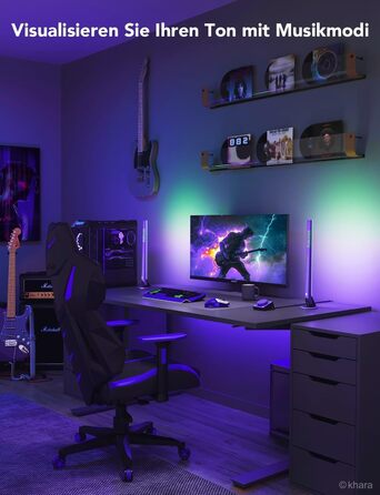 Ігрова світлодіодна світлова панель Govee x EVANGELION з Wi-Fi, розумним контролером, музичними режимами, 62 сценами, сумісна з Alexa та Google Assistant, підсвітка для ігрової кімнати