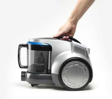 Пилосос BLACK+DECKER BXVML700E без мішка, 700 Вт, сірий