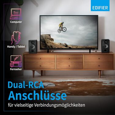 Акустична система Edifier Studio R1380DB 2.0 Bluetooth 5.1 (42 Вт) з пультом ДУ та регуляторами басів/високих частот для TV, PC, смартфону