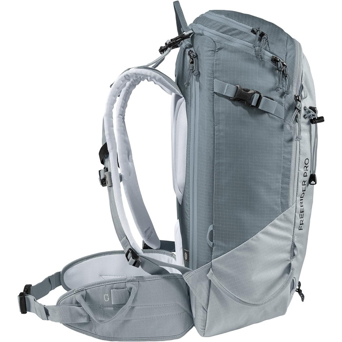 Жіночий туристичний рюкзак Deuter Freerider Pro 32+10 л, для лижних турів, сірий