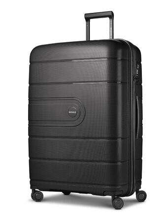 Валіза для подорожей REDOLZ Essentials 11 XL, пластикова, чорна, 76x51x32 см, з TSA-замком та розширенням