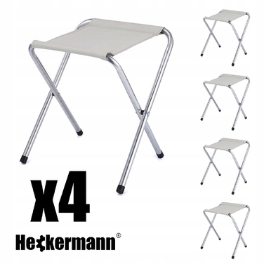 Туристичний стіл Heckermann, чорний MDF, з регулюванням висоти