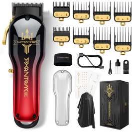 Професійна машинка для стрижки волосся для чоловіків, високоякісні перукарські ножиці, DLC-покрита лезо, безщітковий мотор, акумуляторний набір для стрижки, подарунок для чоловіків, фіолетова