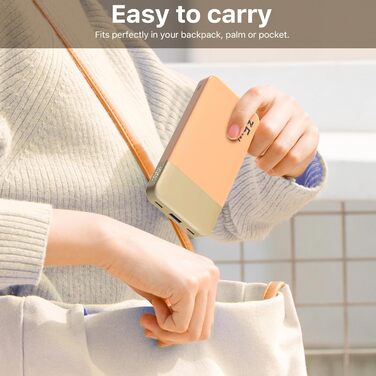 Power Bank NOBIS 10000mAh з цифровим дисплеєм, USB-C, 35W, для смартфонів, планшетів, камер (Оранжевий)
