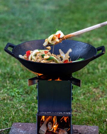 Чавунна сковорода вок 35,5 см BBQ-Toro