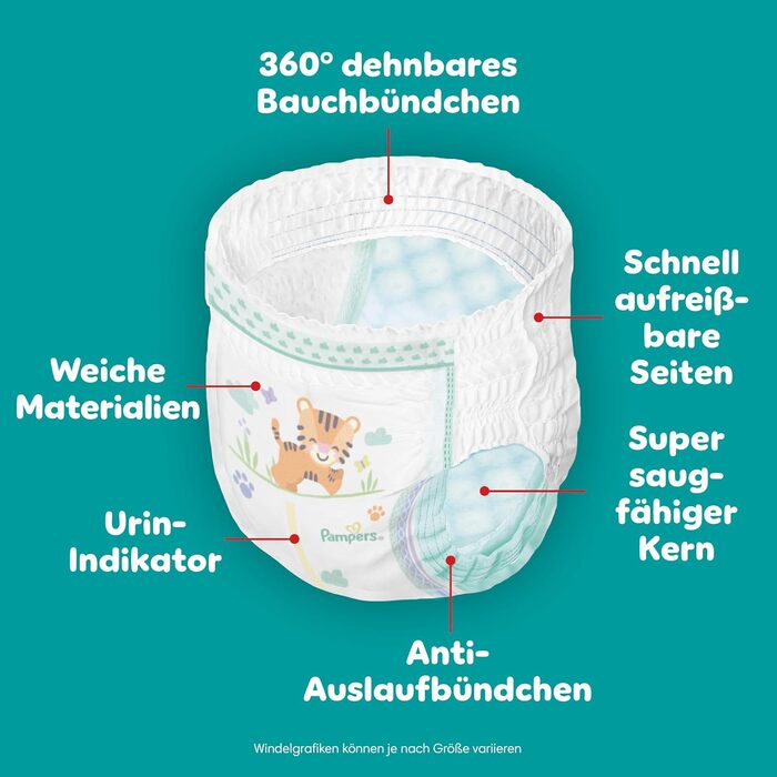 Підгузки-трусики Pampers Baby-Dry розмір 6 (13-19 кг), 138 шт, захист від протікань 360°